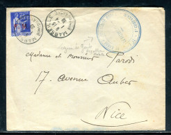 Cachet De Légion De Garde Républicaine Sur Enveloppe En Fm De Marseille Pour Nice En 1939 - Référence  A 53 - Guerra De 1939-45