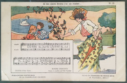 A Ma Main Droite J'ai Un Rosier.... Illustrateur Henri BOUTET. Extrait Des Chansons De Grand-mère. - Boutet