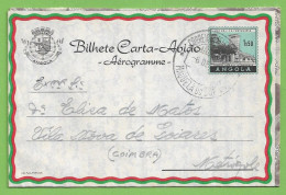 História Postal - Filatelia - Aerograma - Aerogram - Stamps - Timbres - Philately - Angola - Portugal - Lettres & Documents
