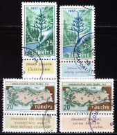 Türkiye 1957 Mi 1531-1532 (Zf I & Zf II) Forestry Teaching - Gebruikt