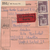 Paketkarte, Bremen Nach Schmölln - Sonstige & Ohne Zuordnung