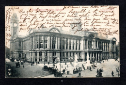 Angleterre - BIRMINGHAM - Victonia Square - Calèches ( Write Here Or Inland Postage ) Postée En 1904 - Birmingham