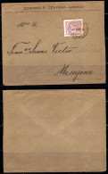 CA674- COVERAUCTION!!!- PORTUGAL - KING LUIZ. 25 REIS- CIRCULATED COVER LISBOA 14-08-91 TO MESSEJANA - Lettres & Documents