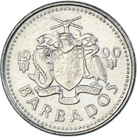 Monnaie, Barbade, 25 Cents, 1990 - Barbados (Barbuda)