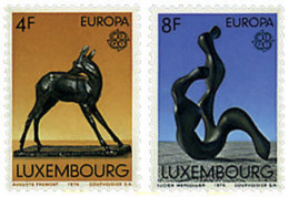 97477 MNH LUXEMBURGO 1974 EUROPA CEPT. ESCULTURAS - Otros & Sin Clasificación