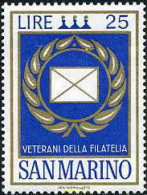 140924 MNH SAN MARINO 1972 HOMENAJE A LOS VETERANOS DE LA FILATELIA - Used Stamps