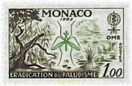 32361 MNH MONACO 1962 ERRADICACION DEL PALUDISMO - Araignées