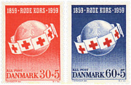 95941 MNH DINAMARCA 1959 CENTENARIO DE LA CRUZ ROJA - Unused Stamps