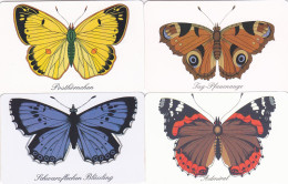 Germany 4 Phonecards Chip - - - Butterfly - Vlinders