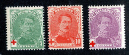 ( 116 Wx) 1914 Scott# B25/27- YT126/28 Mnh** ++Lower Bids 20% Off++ - 1914-1915 Croix-Rouge