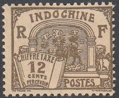 INDO CHINA   SCOTT NO J53    MINT HINGED    YEAR  1927 - Segnatasse