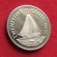 Bahamas 25 Cents 1970 KM# 6 Lt 344 *VT  Bahama - Bahamas