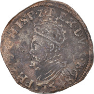 Monnaie, Pays-Bas Espagnols, Philippe II, Liard, 1589, Maastricht, TTB, Cuivre - …-1795 : Période Ancienne