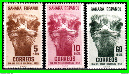 ESPAÑA COLONIAS ESPAÑOLAS (SAHARA ESPAÑOL – AFRICA ) SERIE SELLOS DEL AÑO 1952 DIA DEL SELLO - NUEVOS - - Sahara Español