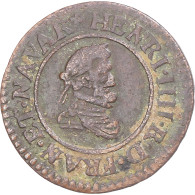 Monnaie, France, Henry IV, Denier Tournois, 1607, Lyon, TTB, Cuivre, CGKL:206A - 1589-1610 Enrique IV