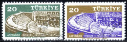 Türkiye 1959 Mi 1623-1624 Aspendos Festival | Amphitheater | Ancient City | Theatre | Archaelogy - Used Stamps