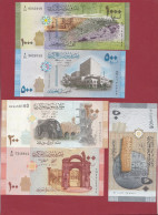 Syrie 5 Billets --NEUF/UNC --Lot N °2 - Siria