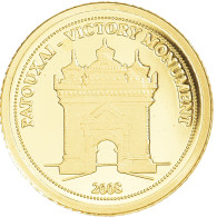 Monnaie, Laos, Patouxai-Victory Monument, 500 Kip, 2008, FDC, Or - Laos
