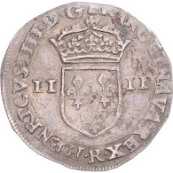 Monnaie, France, Henri IV, 1/4 Ecu, 1603, Villeneuve-lès-Avignon, TTB, Argent - 1589-1610 Henry IV The Great