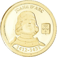 Monnaie, Andorre, Jeanne D'Arc, Dollar, 2012, FDC, Or - Andorre
