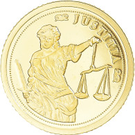 Monnaie, Côte D'Ivoire, Justice, 1500 Francs CFA, FDC, Or - Costa De Marfil