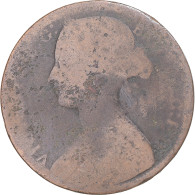 Monnaie, Grande-Bretagne, Victoria, Penny, 1866, Londres, B, Cuivre - D. 1 Penny