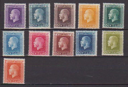 NUOVA ZELANDA  1915-22   SERIE ORDINARIA  EFFIGE DI GIORGIO V  UNIF. 183-197 MLH VF (NON COMPLETA) - Unused Stamps