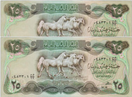 Iraq Banknotes Arabian Horses 2 Bundles X 200 1982 XF Condition - Iraq