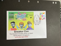 (4 P 22) SNEAKER CON  - Sneaker (Shoes) EXPO In Singapore - 1st & 2nd Of April 2023 (with OZ Stamp) - Altri & Non Classificati