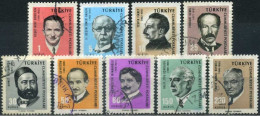 Türkiye 1965 Mi 1981-1989 Famous And Great Turkish Personalities (2nd/4 Issue) - Oblitérés