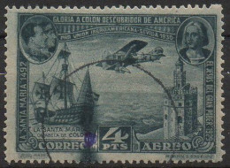 2450C - SPAIN -.1930 - SC#:C57 - USED - SANTA MARIA PLANE AND TORRE DEL ORO - Nuevos