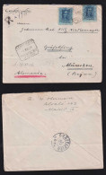 Spain 1926 Registered Cover MADRID X GAFELFING MUNICH Germany - Cartas & Documentos