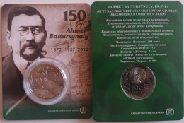 KAZAKHSTAN NEW 2022 COIN  IN THE BLISTER ''AHMET BAITURSYNULY..150 YEARS'' ..''NOTABLE EVENTS AND PEOPLE'' - Kasachstan