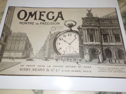 ANCIENNE PUBLICITE MONTRE DE PRECISION OMEGA 1919 - Andere & Zonder Classificatie