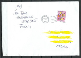 FINNLAND Finland 2023 Cover To Estonia NB! Some Minor Faults (tears) At Bottom Margin! - Cartas & Documentos