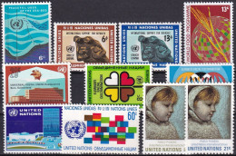 UNO NEW YORK 1971 Mi-Nr. 231-41 Kompletter Jahrgang/complete Year Set ** MNH - Unused Stamps