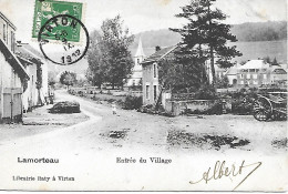 BELGIQUE-  LAMORTEAU -  1912 -  ENTREE DU VILLAGE - Virton