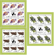Finland Estonia Lithuania 2022 Discoveries New Species BeePost Set Of 3 Sheetlets With Labels Mint - Hojas Bloque