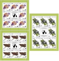 Finland Estonia Lithuania 2022 Discoveries New Species BeePost Set Of 3 Sheetlets With Labels Mint - Blocks & Sheetlets