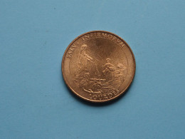 NOTRE-DAME DE LOURDES - SALUS INFIRMORUM Lourdes ( Voir / See > Scans ) 34 Mm. ! - Monedas Elongadas (elongated Coins)