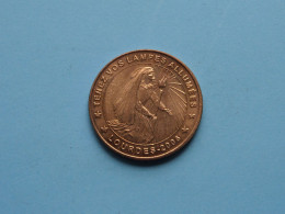 NOTRE-DAME DE LOURDES - TENEZ VOS LAMPES ALLUMEES Lourdes 2006 ( Voir / See > Scans ) 34 Mm. ! - Monedas Elongadas (elongated Coins)
