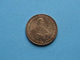 NOTRE-DAME DE LOURDES - LE CHEMIN DE BERNADETTE Lourdes 2009 ( Voir / See > Scans ) 34 Mm. ! - Monedas Elongadas (elongated Coins)