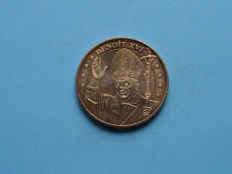LOURDES 1858-2008 Jubilate - BENOIT XVI ( Voir / See > Scans ) 34 Mm. ! - Elongated Coins