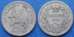 CHILE - 20 Centavos 1925 KM# 167.1 Decimal Coinage (1835-1960) - Edelweiss Coins - Chili