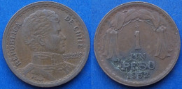 CHILE - 1 Peso 1952 KM# 179 Decimal Coinage (1835-1960) - Edelweiss Coins - Chili