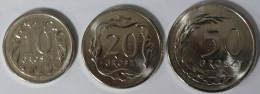 Poland - Set Coins 2020, 10,20,50 Groszy, KM# 971c-973c (#2153) - Pologne