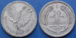 CHILE - 10 Pesos / 1 Condor 1957 KM# 181 Decimal Coinage (1835-1960) - Edelweiss Coins - Chili