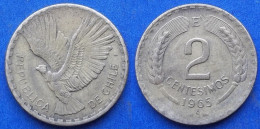 CHILE - 2 Centesimos 1965 KM# 193 Monetary Reform (1960-1975) - Edelweiss Coins - Chili