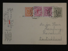 BQ 8  BELGIQUE   BELLE CARTE ENTIER   1959 A HAMBURG  GERMANY   +AFFRANCH. INTERESSANT+ + - Altri & Non Classificati