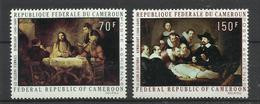 Tableaux Peinture Cameroun ** YT  A 169/70 Rembrandt Leçon D Anatomie ,pélerins D'Emmaüs - Rembrandt